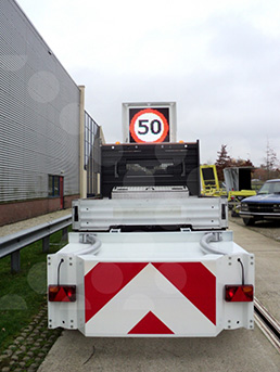 Crash attenuator light truck mounted