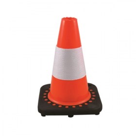 DZDESIGN Réfléchissant Traffic Cone Parking Lock Pliant Pliable Orange Road Safety Cone`` 50cm 